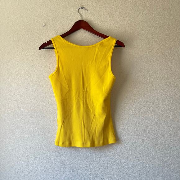 NWT y2k deadstock yellow Tommy Hilfiger yellow tank la egg e - Picture 3 of 7